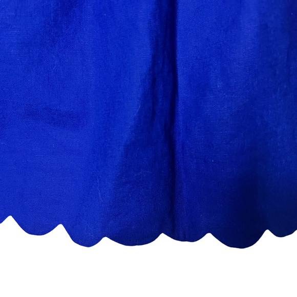 NWT J. Crew Factory linen/cotton blend skirt. Color: Blue Size: 2 - Picture 3 of 6
